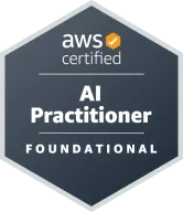 AWS Certified AI Practitioner (Foundational) badge earned by Juan Carlos Cadavid