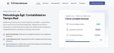 TLM agile method with a Jira board and an accounting-close sprint